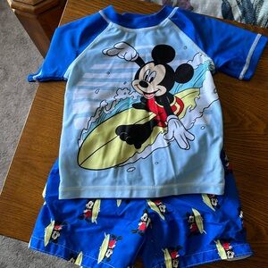 Brand New- Toddler Boys Mickey Mouse Swim Set.